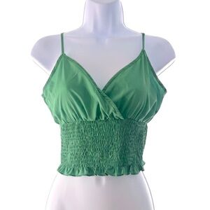 Veto Moda Green Cami Crop Top